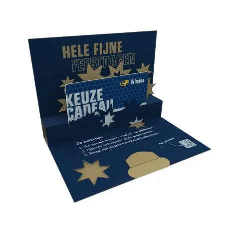 Primera Keuze Cadeaukaart Fijne Feestdagen - sterren