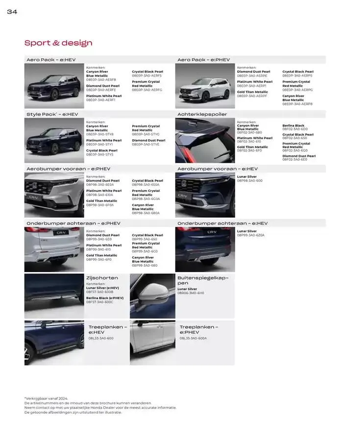 CR-V Accessories van 19 november tot 30 juni 2025 - Folder pagina 34