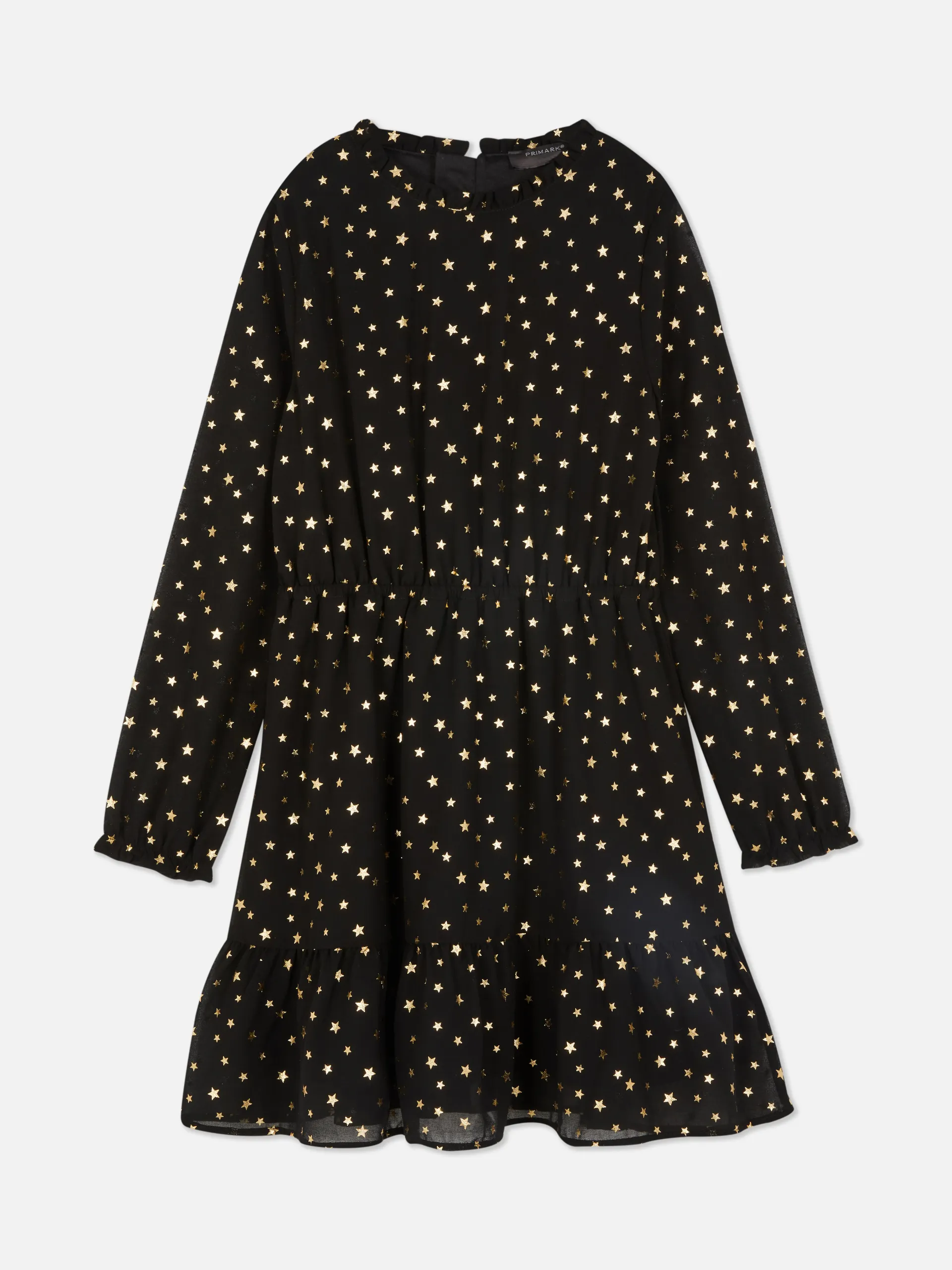 Chiffon jurk met sterren