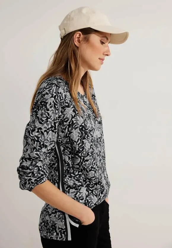 Blouse met onopvallende print