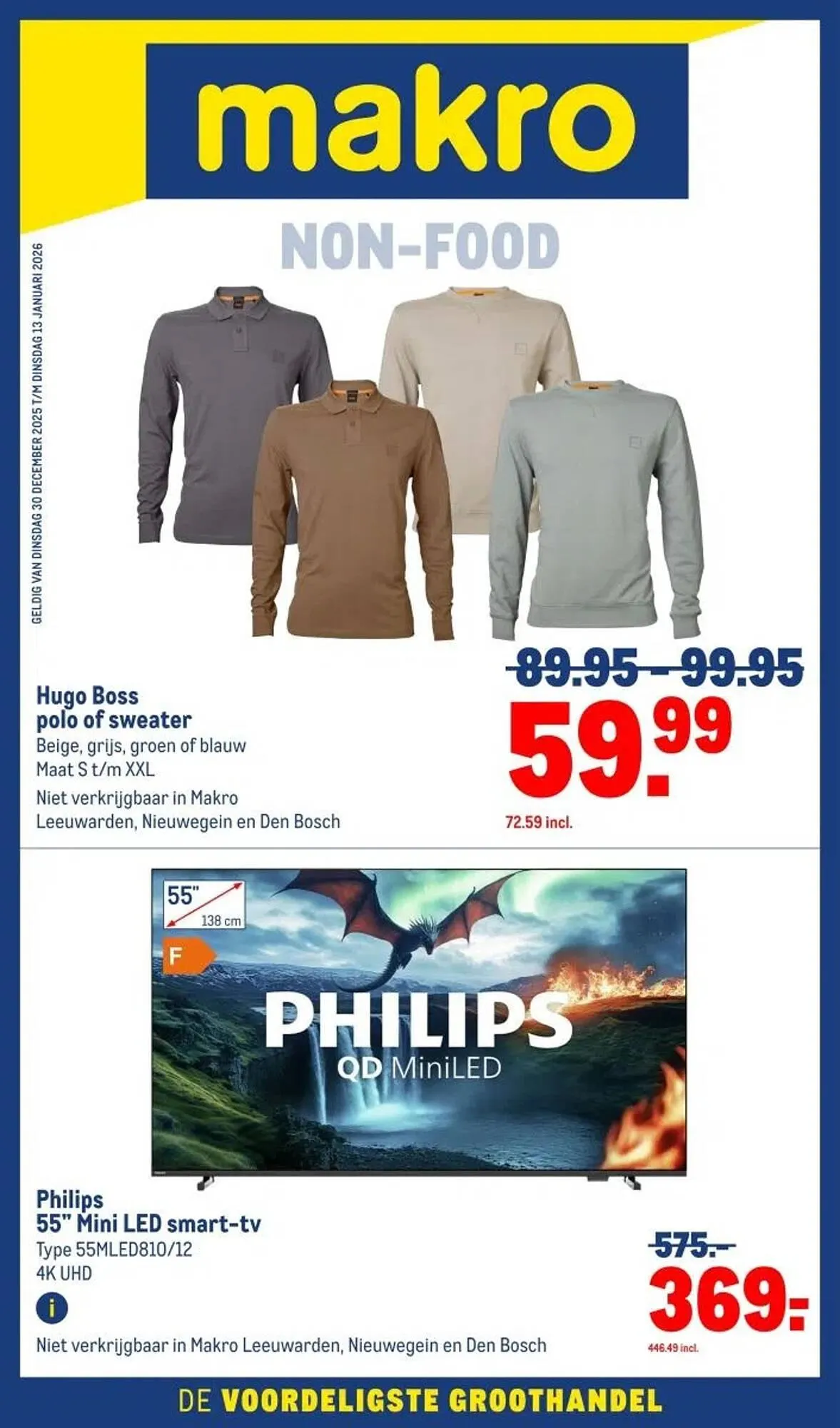 Makro folder van 30 december tot 13 januari 2026 - Folder pagina 1