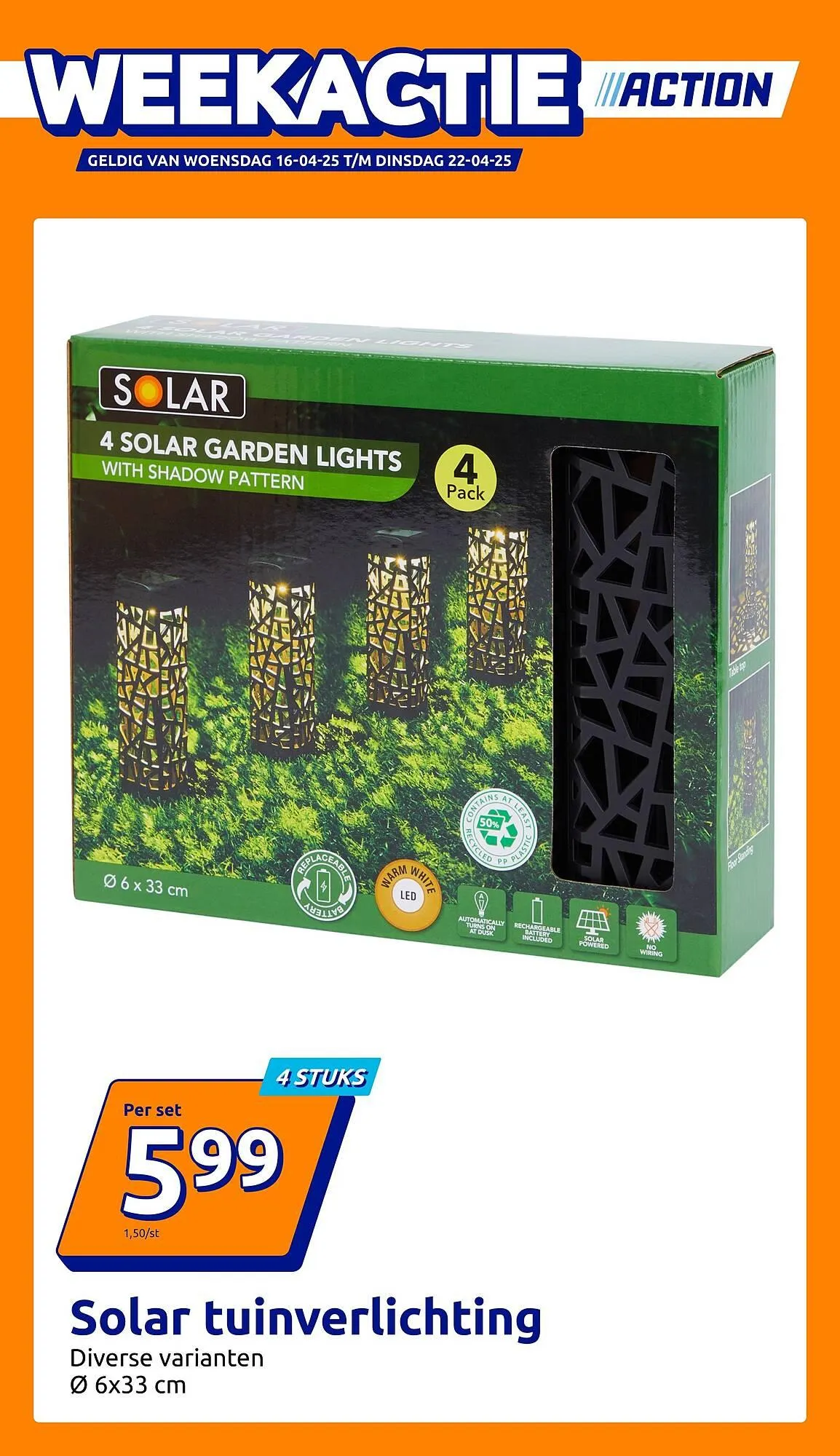 Action folder van 16 april tot 22 april 2025 - Folder pagina 1