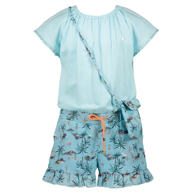 NoNo meisjes jumpsuit N203-5605/131 licht blauw