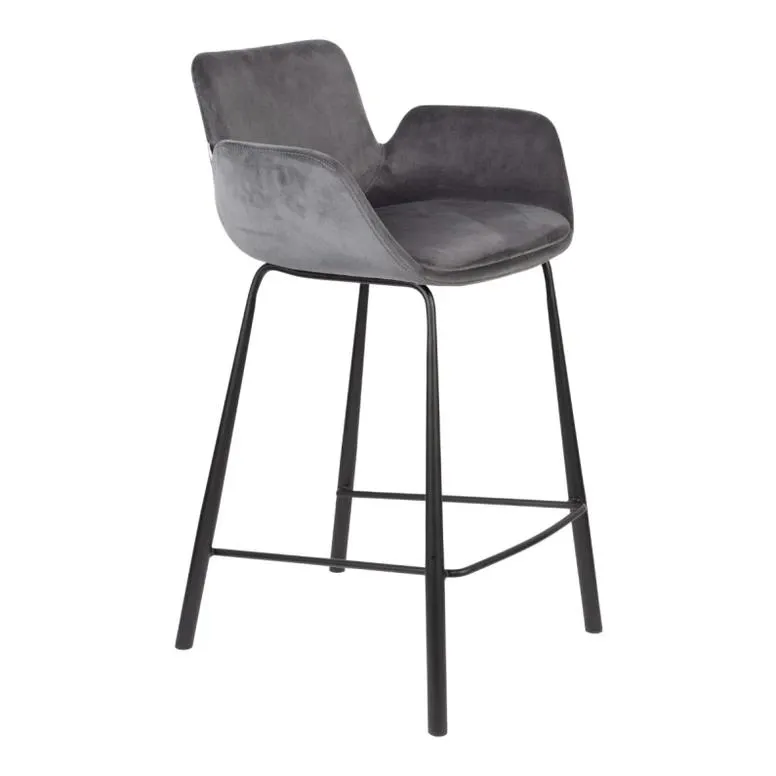 Barkruk - Brit set van 2 - Grijs