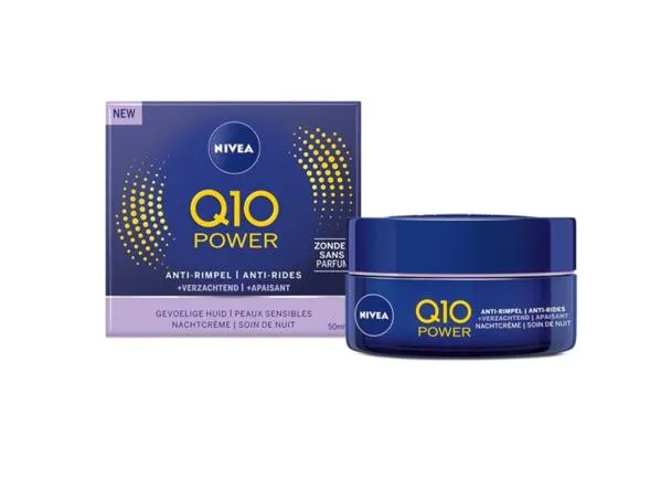 Nivea Nachtcreme Gevoelige Huid 50 ml - Q10 Power