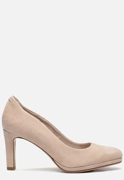 Tamaris Pumps beige Imitatiesuede