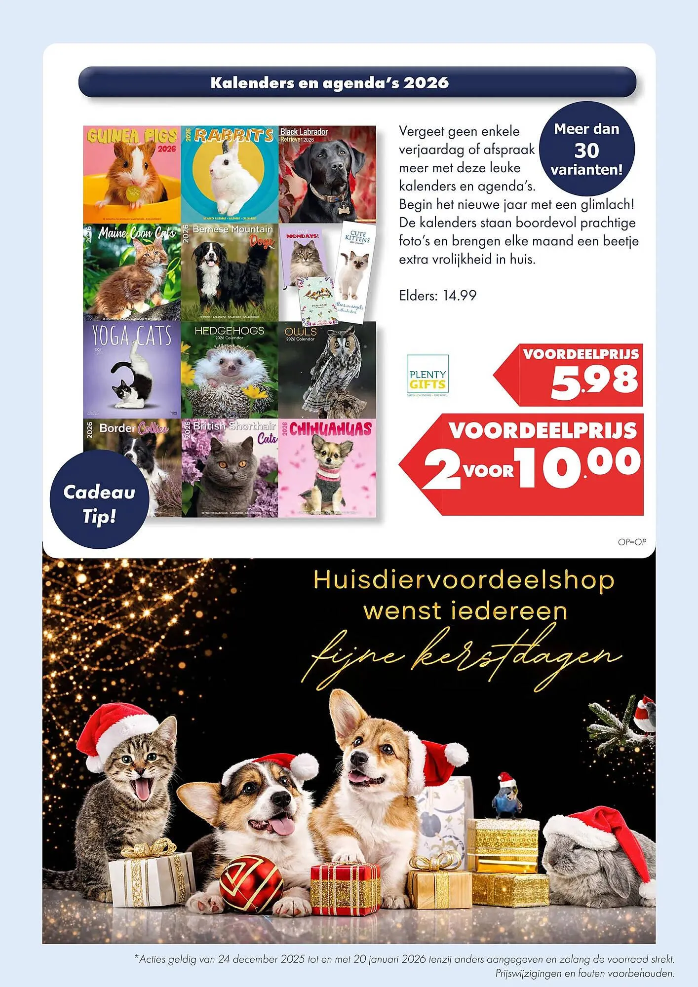 Huisdier Voordeelshop folder van 24 december tot 31 december 2025 - Folder pagina 14