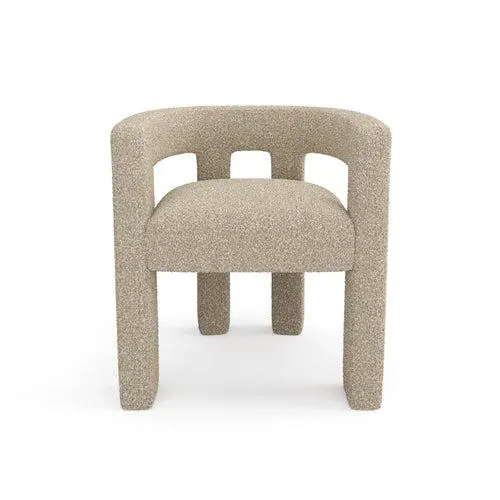 Sia Home - Eetkamerfauteuils ALYA - Bouclette stof - Mol - 66cm