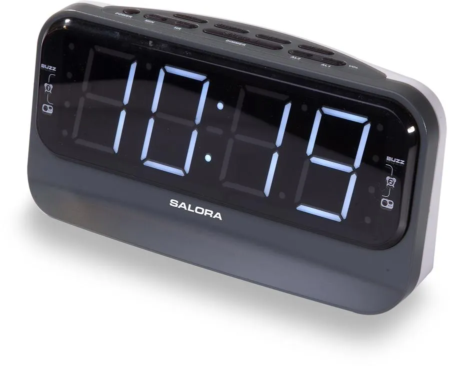 Salora CR616 Wekkerradio Zwart/wit