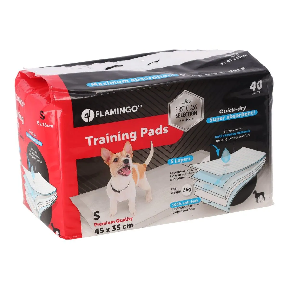 Trainings pad Zindi premium S 45x35cm 40st
