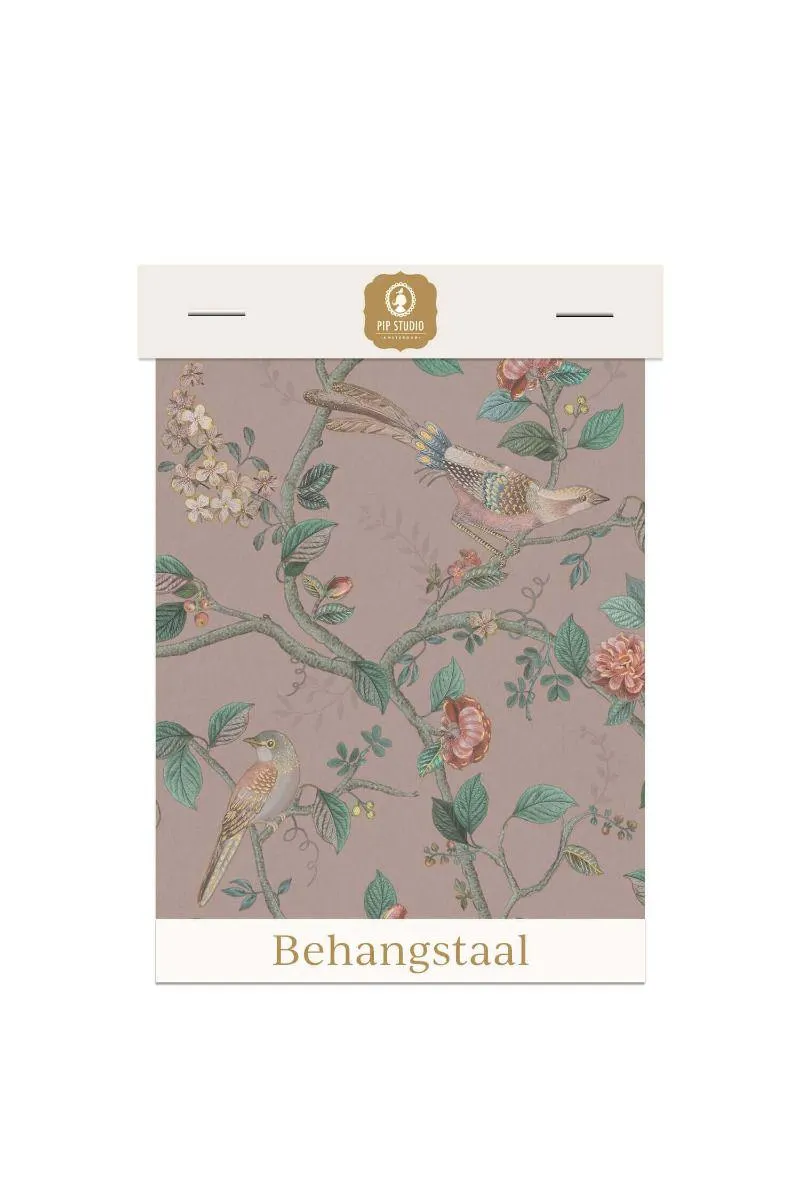 Behangstaal Good Nightingale Roze Mauve