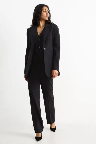 Business trousers - mid-rise waist - straight fit - Mix & match