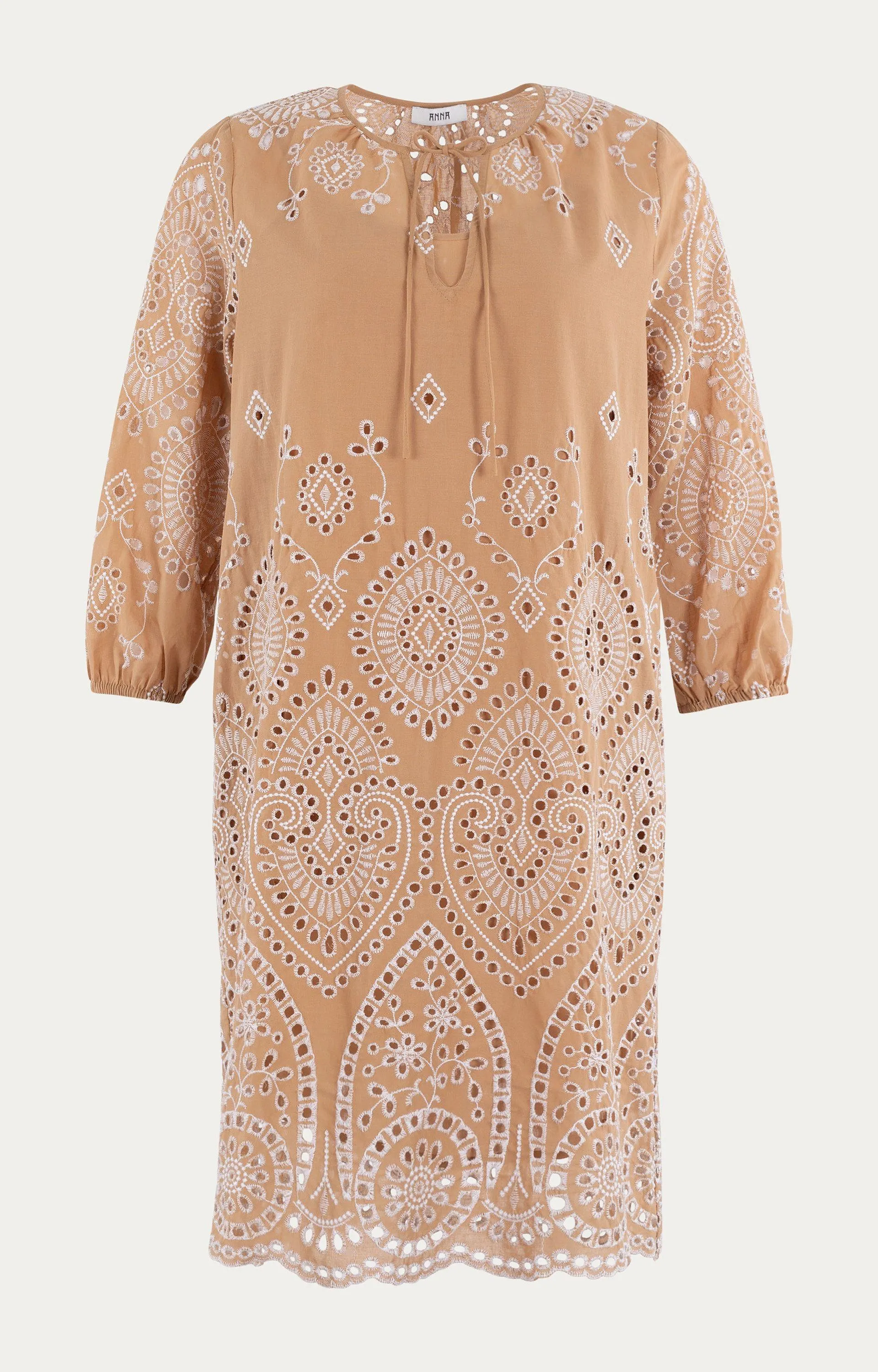 Anna Dames Jurk met broderie