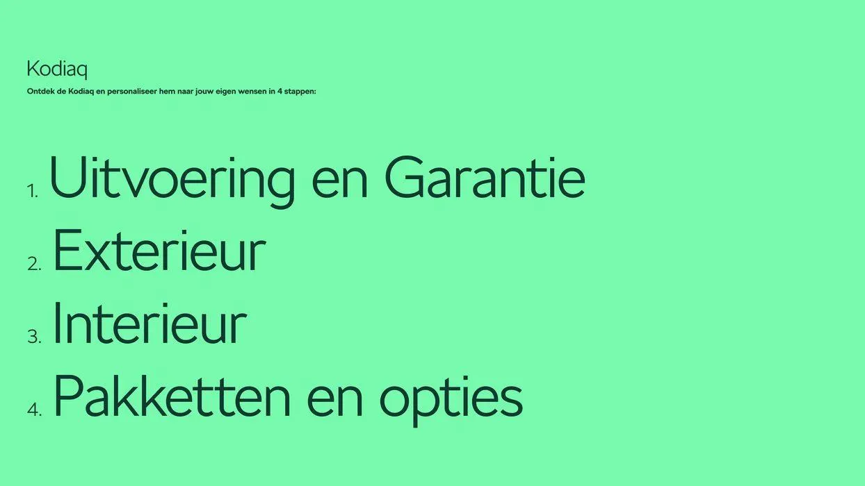 Škoda Kodiaq prijslijst per 1 juni 2024 van 1 juni tot 1 juni 2025 - Folder pagina 2