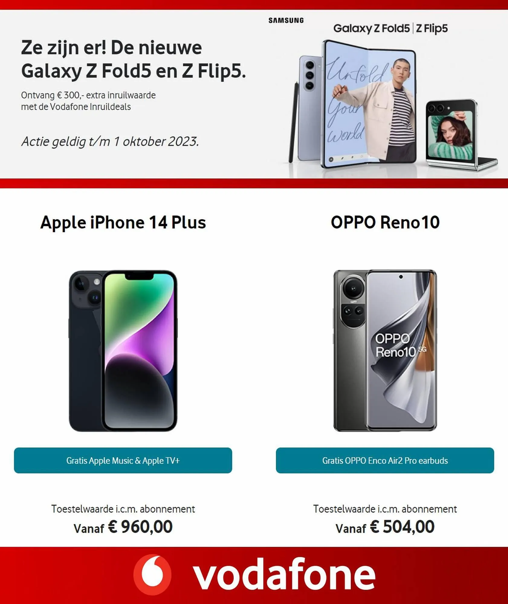 Vodafone folder van 14 augustus tot 1 oktober 2023 - Folder pagina 4