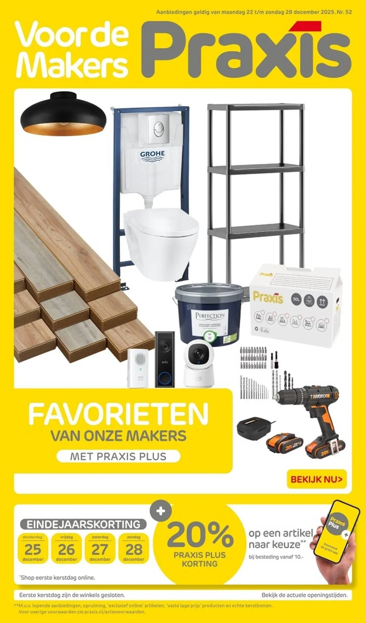 Praxis folder van 22 december tot 28 december 2025 - Folder pagina 1