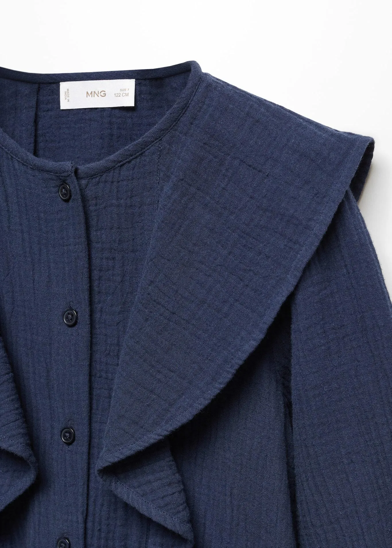 Katoenen blouse met ruches