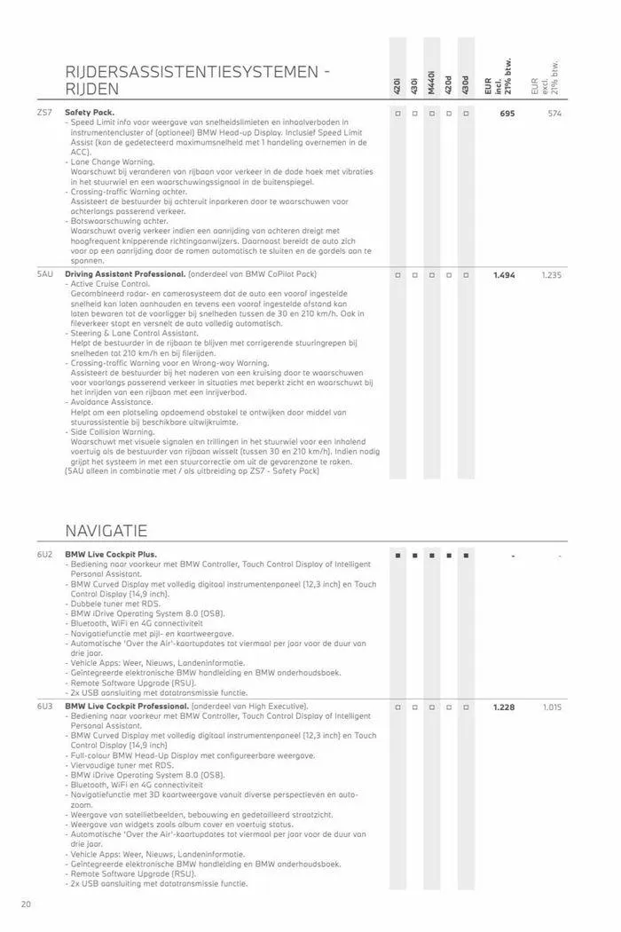 4-serie Gran Coupé van 12 november tot 12 november 2024 - Folder pagina 20