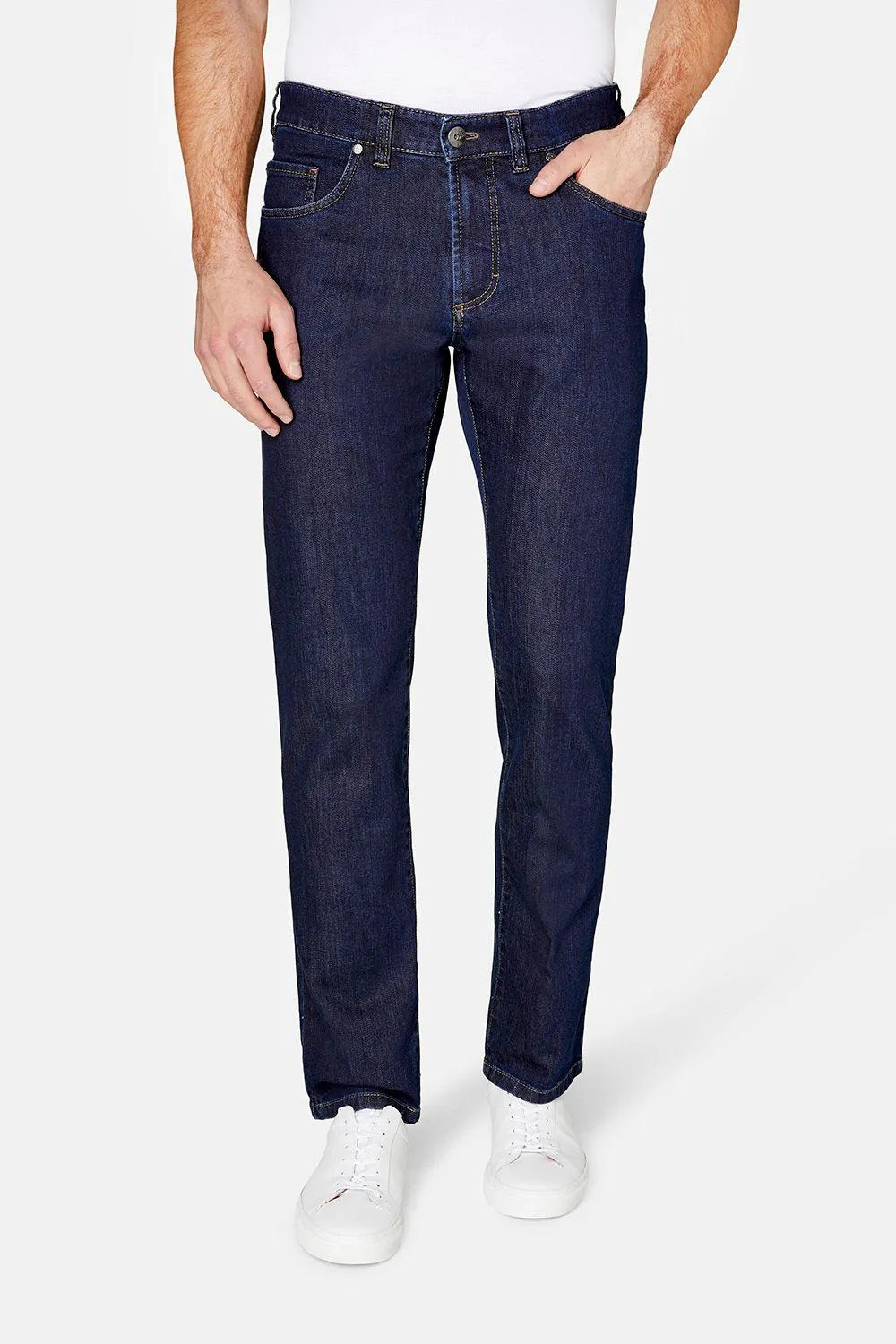 Nevio-11 Regular Fit 5-Pocket Jeans Blauw