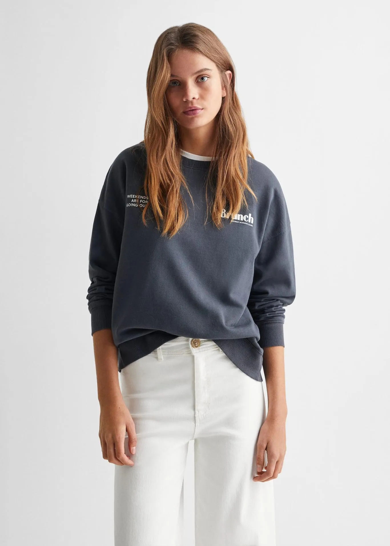 Katoenen denim culotte