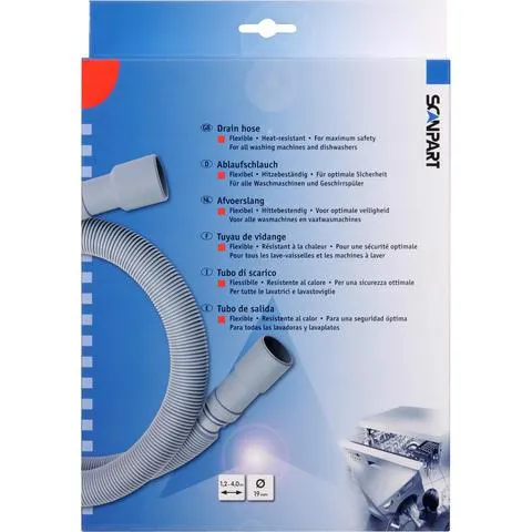 Scanpart Afvoerslang 19 mm Lengte 1.2-4.0 MTR