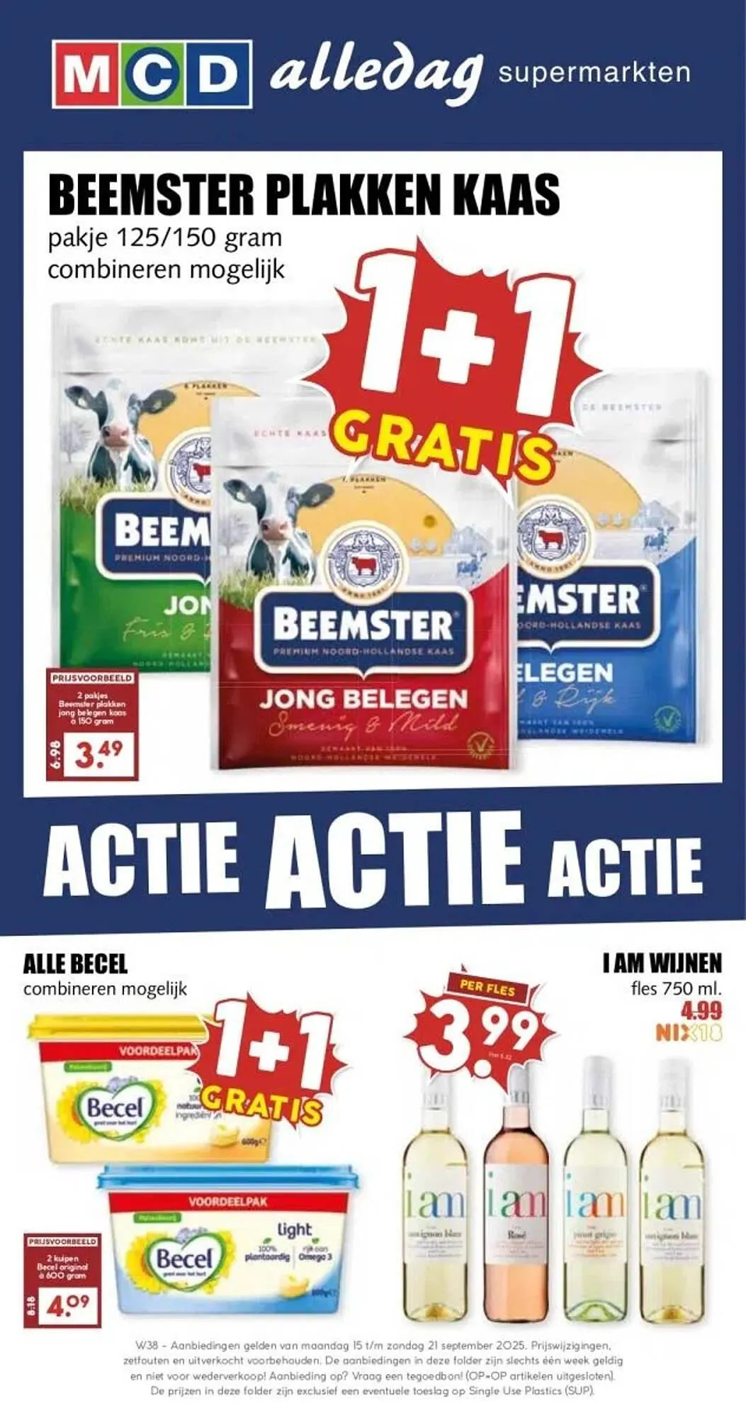 MCD Supermarkt folder van 15 september tot 21 september 2025 - Folder pagina 1