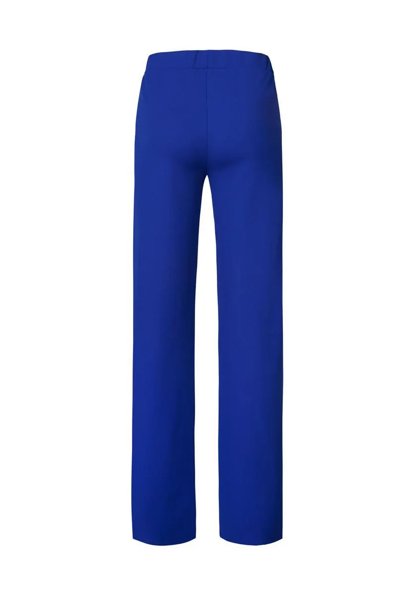 Broek wide leg blauw 36"
