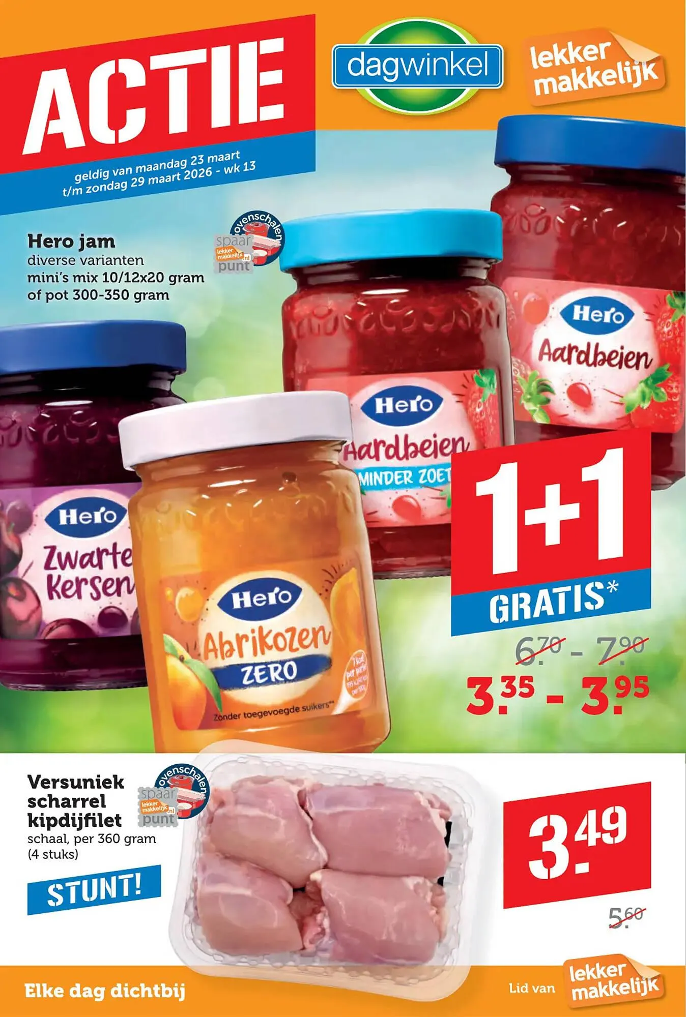 Dagwinkel folder van 23 maart tot 29 maart 2026 - Folder pagina 1