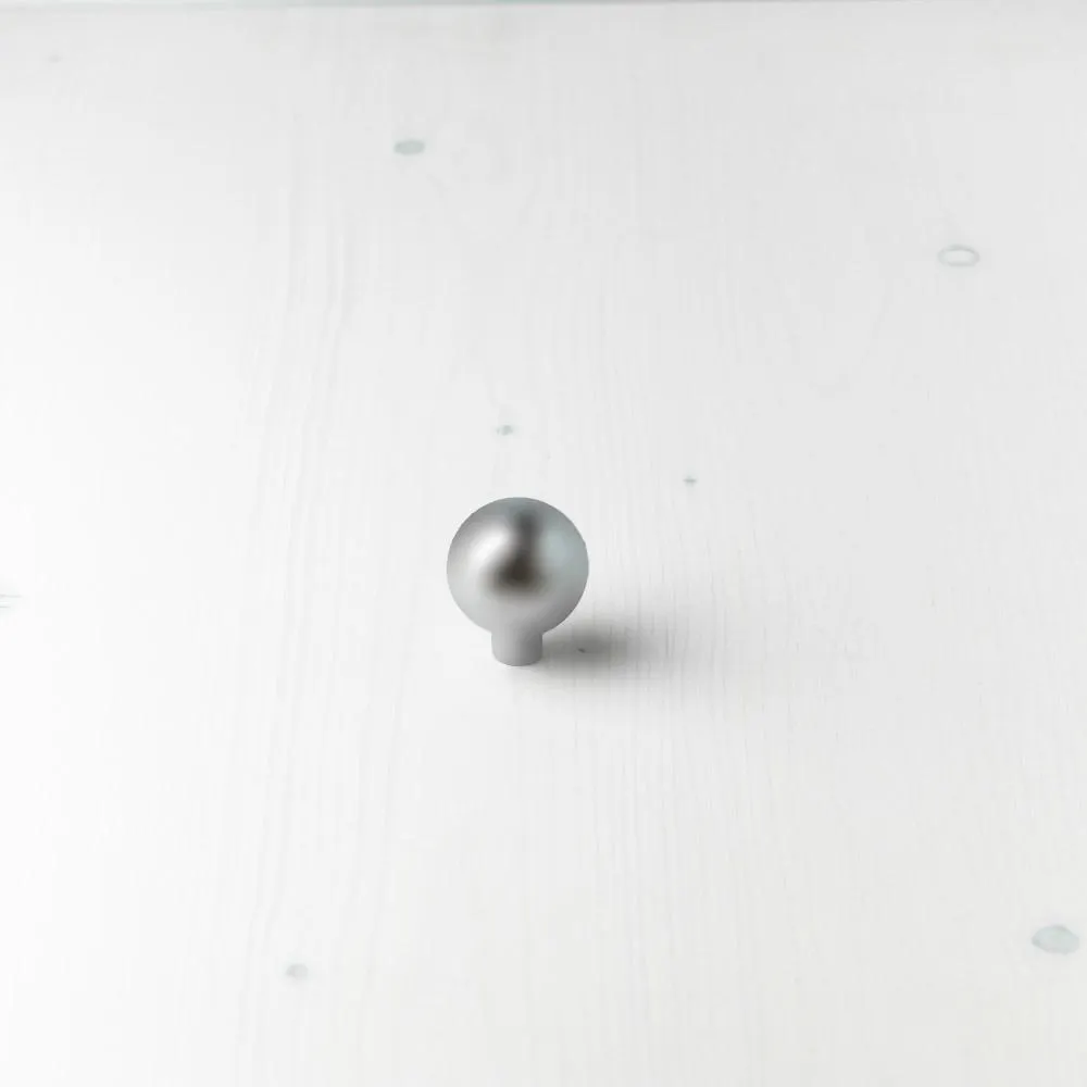 Knop metaal mat
