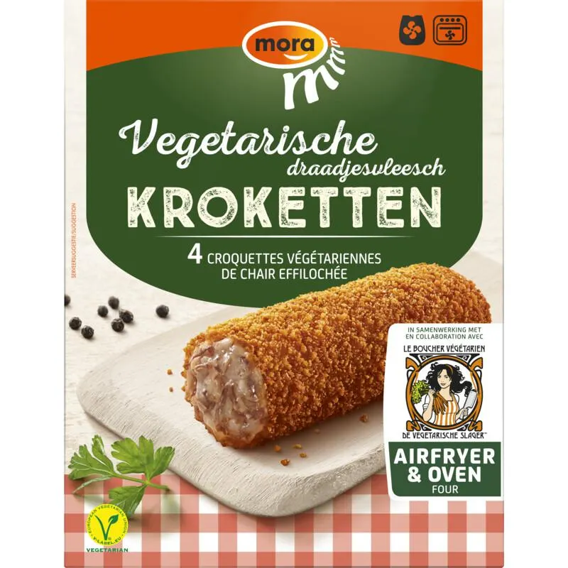 Mora Vegetarische draadjesvlees kroketten