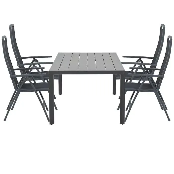 Rosa tuinset 5-delig - Adana tuintafel 180 x 100 cm