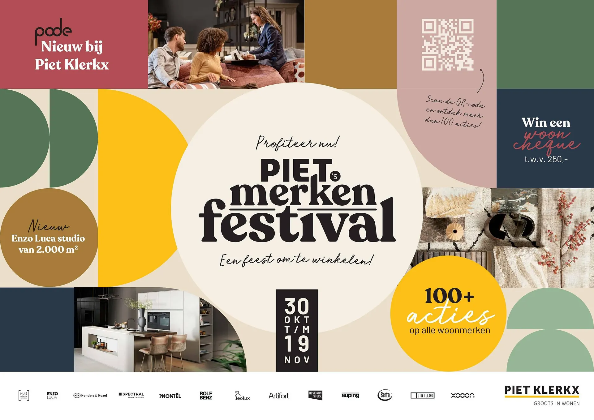 Piet Klerkx Merken Festival folder van 30 oktober tot 19 november 2023 - Folder pagina 1
