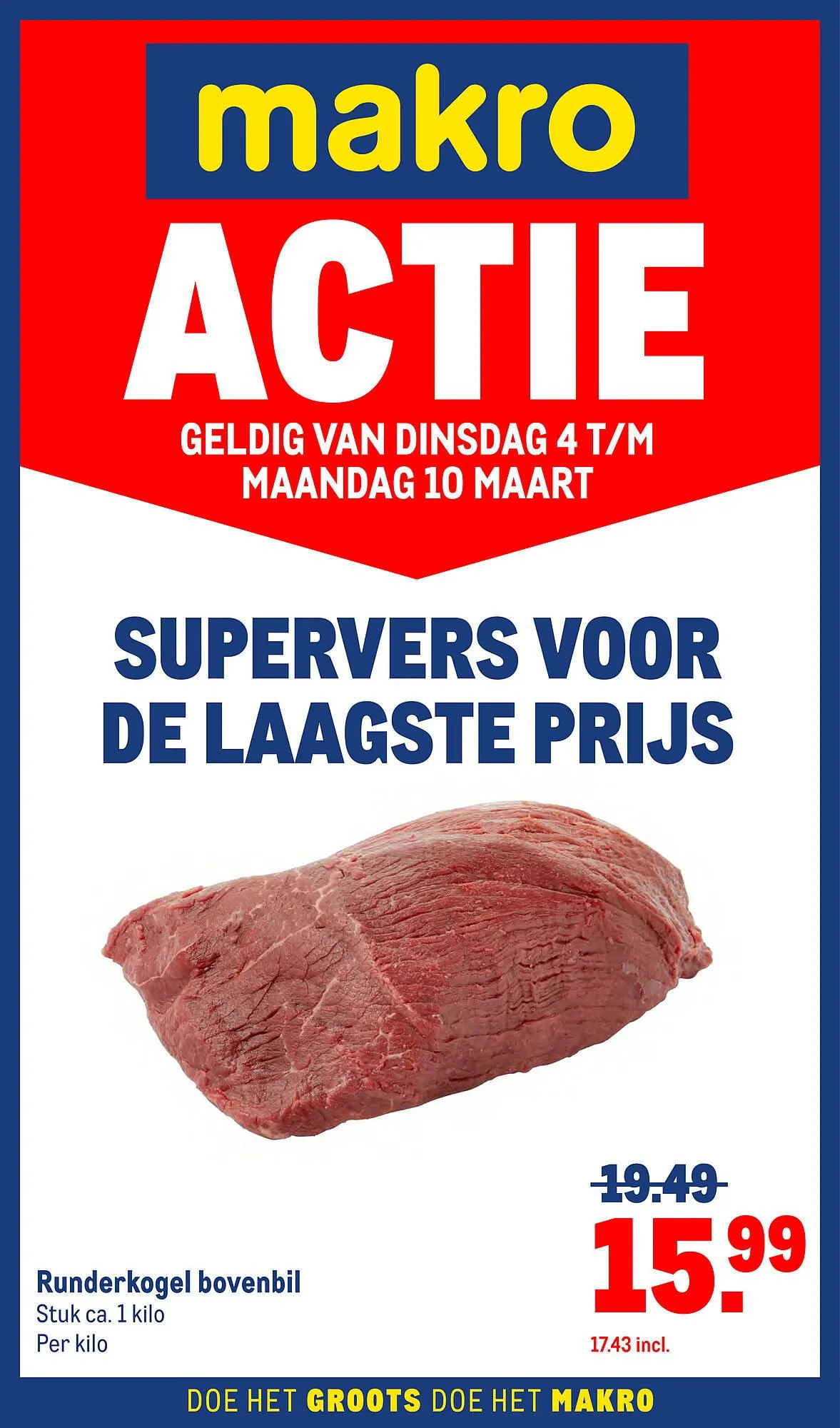 Makro folder van 4 maart tot 10 maart 2025 - Folder pagina 1