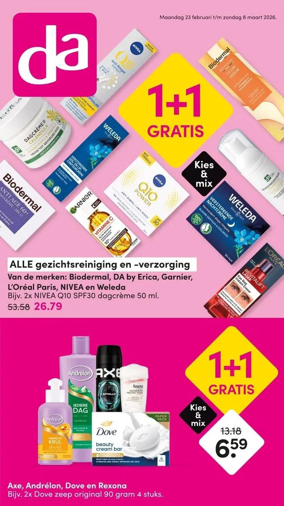 DA folder van 1 maart tot 8 maart 2026 - Folder pagina 1