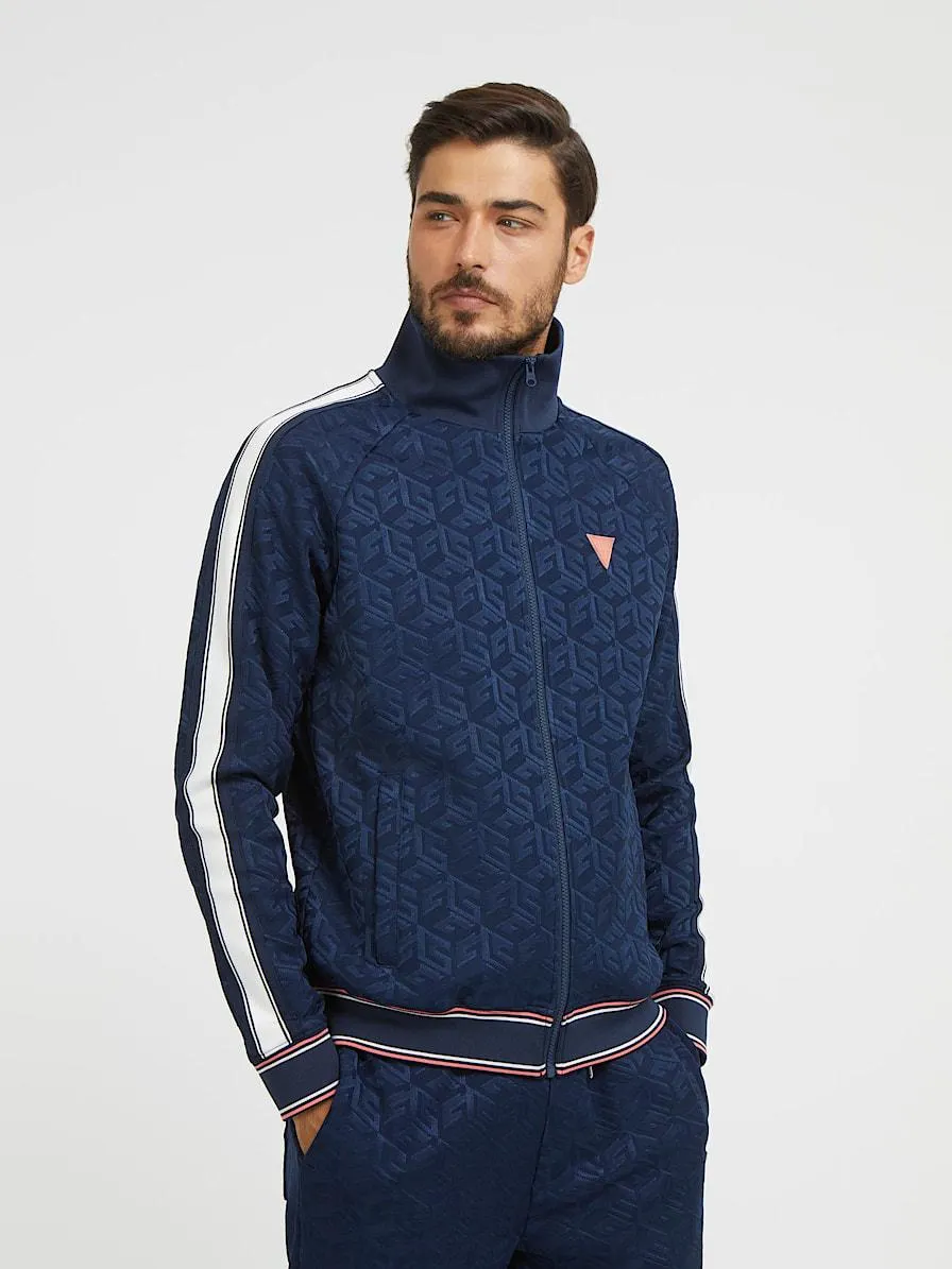 Sweater met g cube all-over