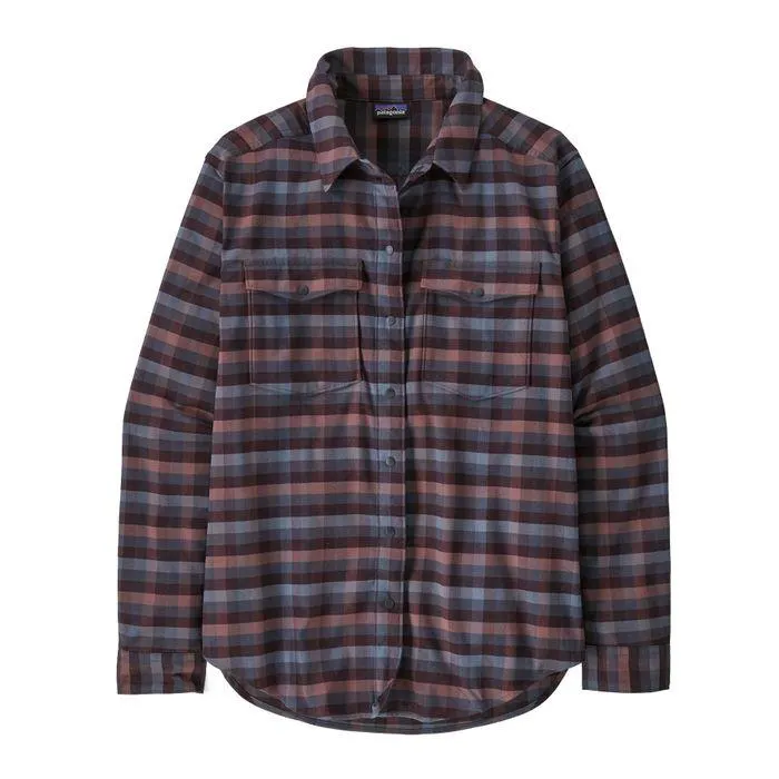 Canyonite Flannel blouse dames camp out smolder blue