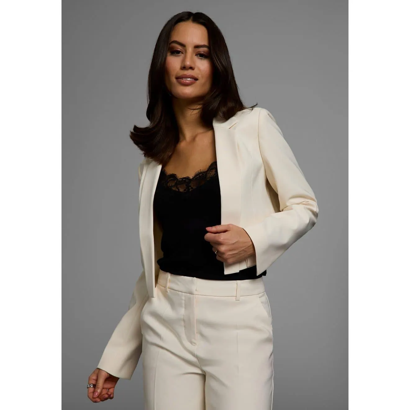 HECHTER PARIS Korte blazer in modieuze cropped vorm
