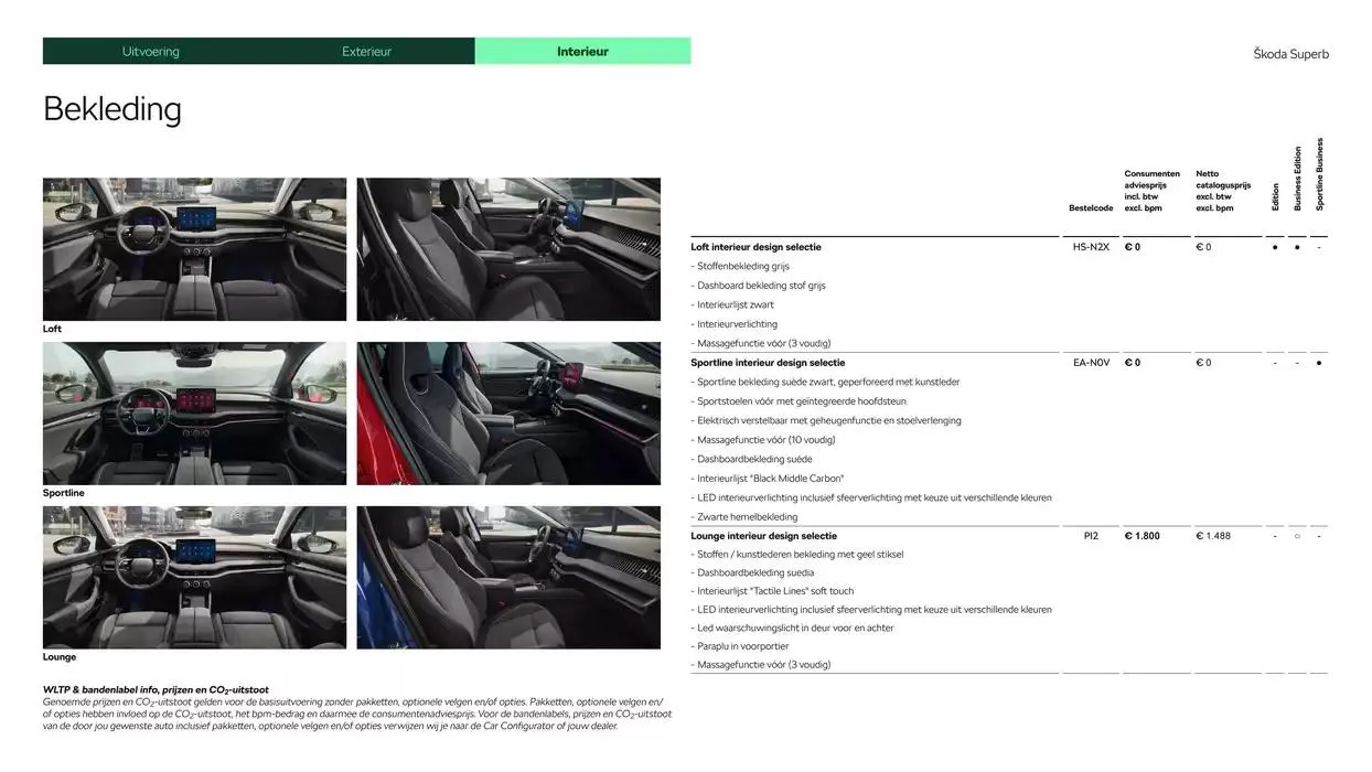 Škoda Superb (Combi) Prijslijst per 4 juli 2024 van 6 december tot 6 december 2025 - Folder pagina 12