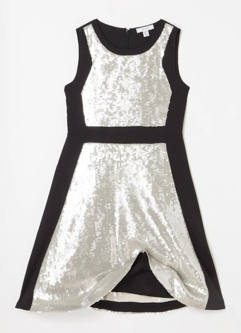 Libra A-lijn jurk met pailletten