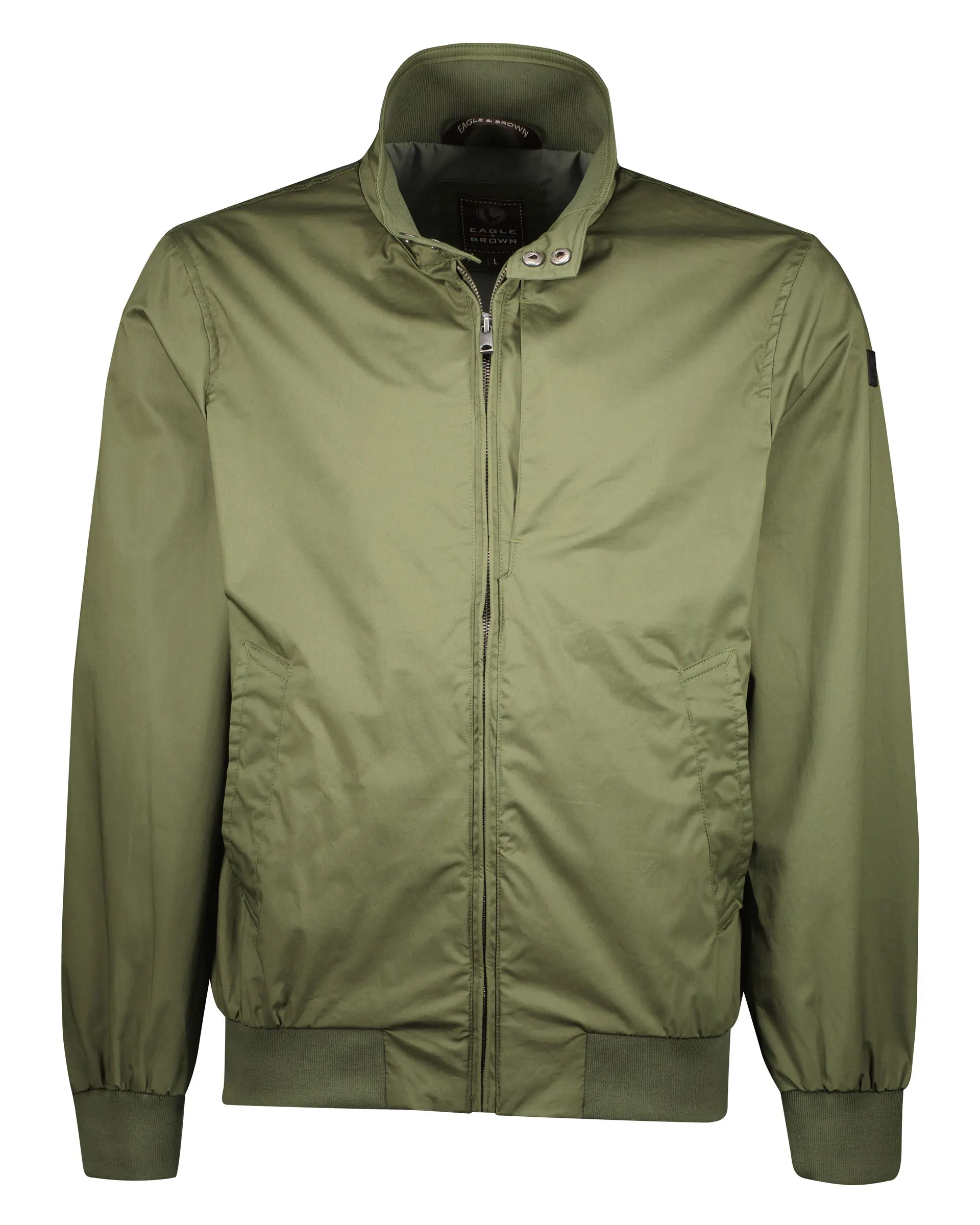 Katoenen Tussenjas Middengroen