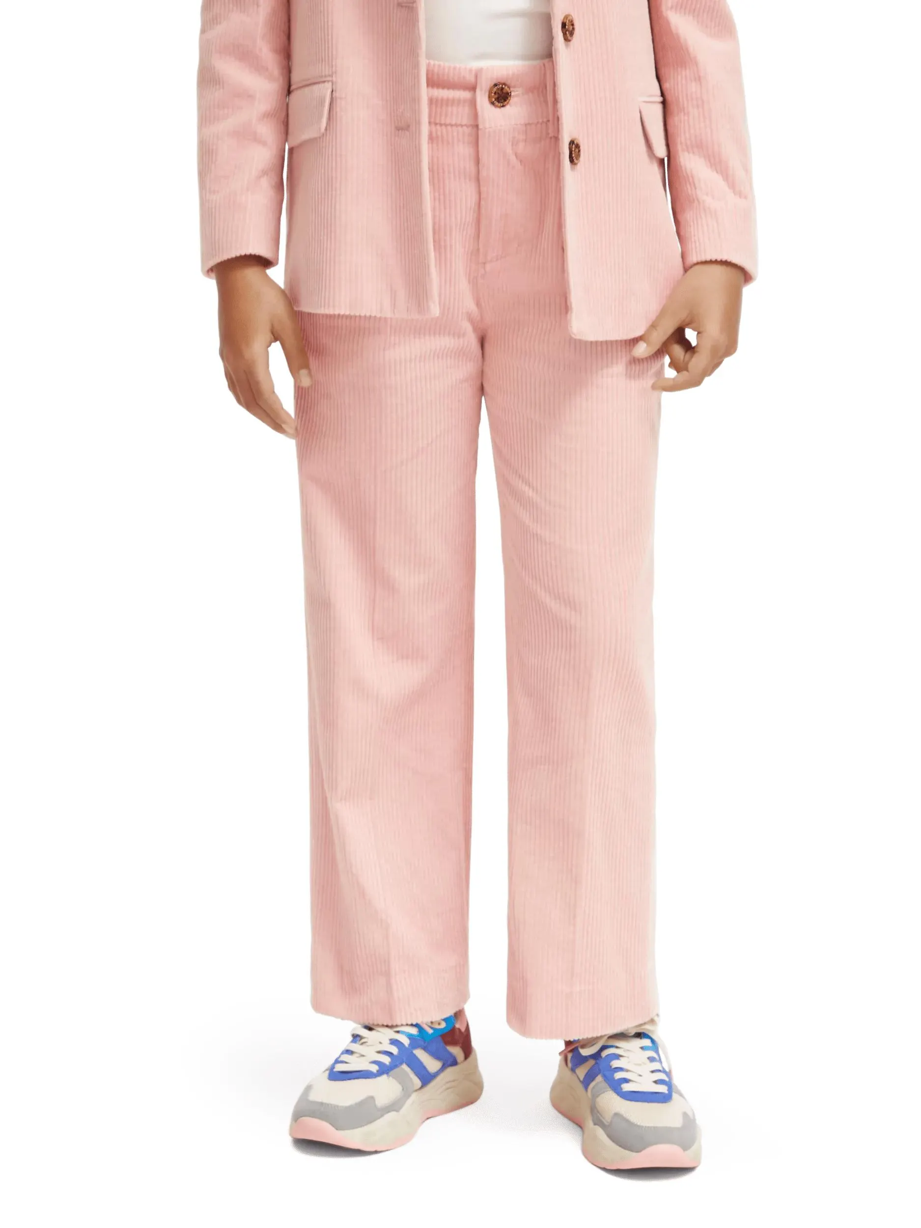 High-rise wide-leg corduroy trousers