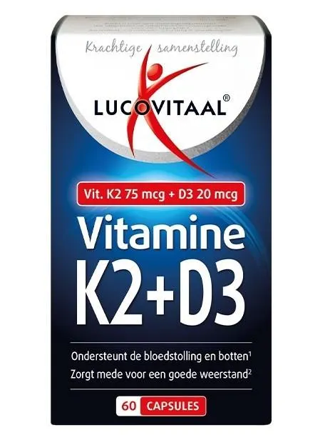 Lucovitaal Vitamine K2 + D3 60 capsules