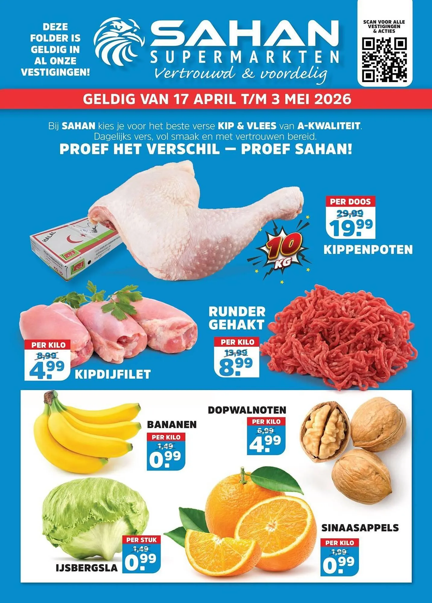 Sahan Supermarkten folder van 17 april tot 3 mei 2026 - Folder pagina 1