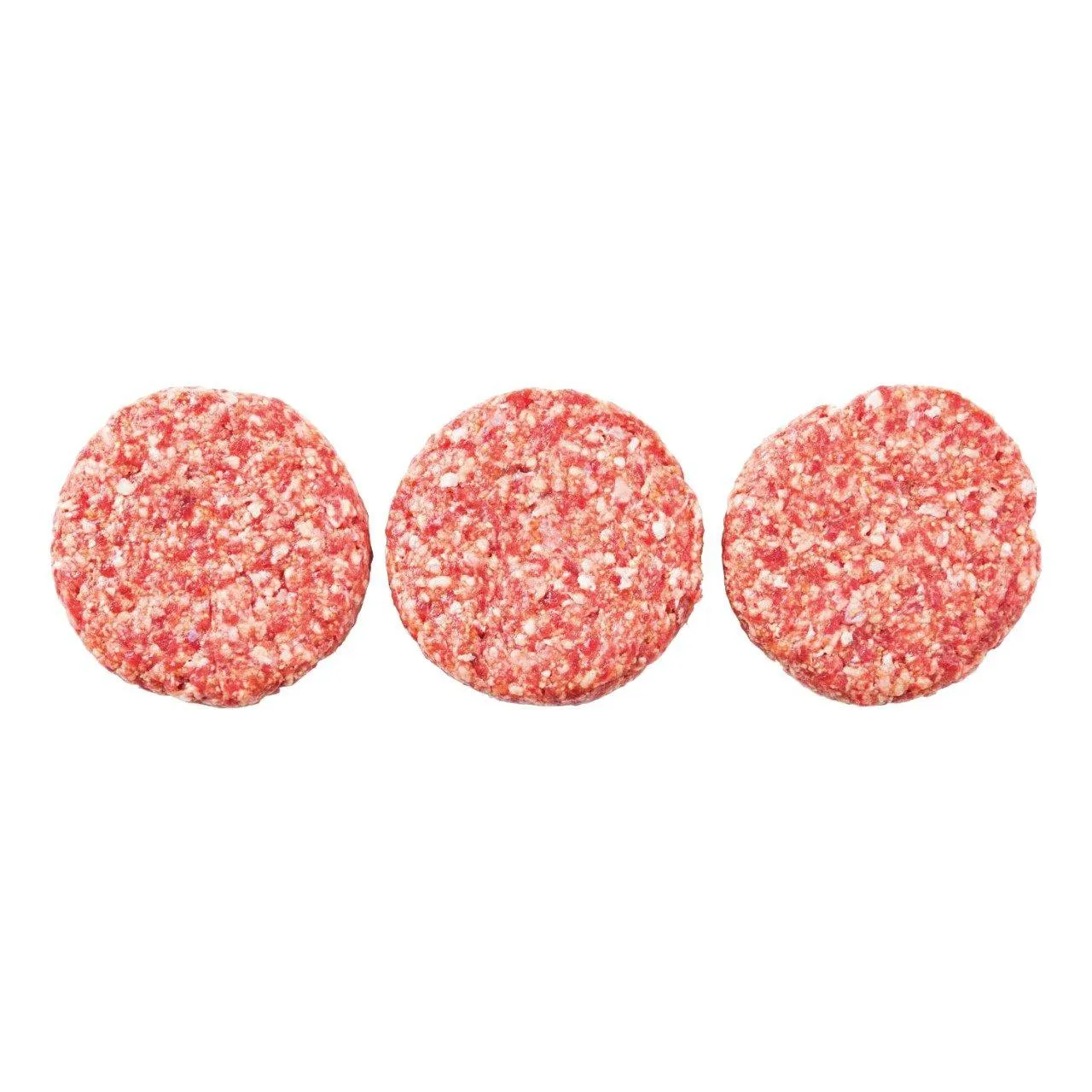 Runder hamburger peper en zout