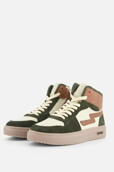 Muyters Sneakers groen Leer