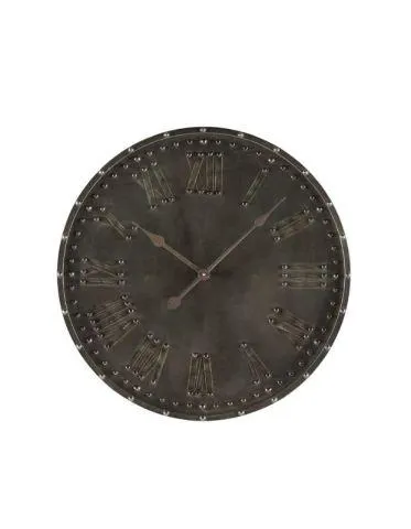 Wandklok Nimar rond 60cm bruin