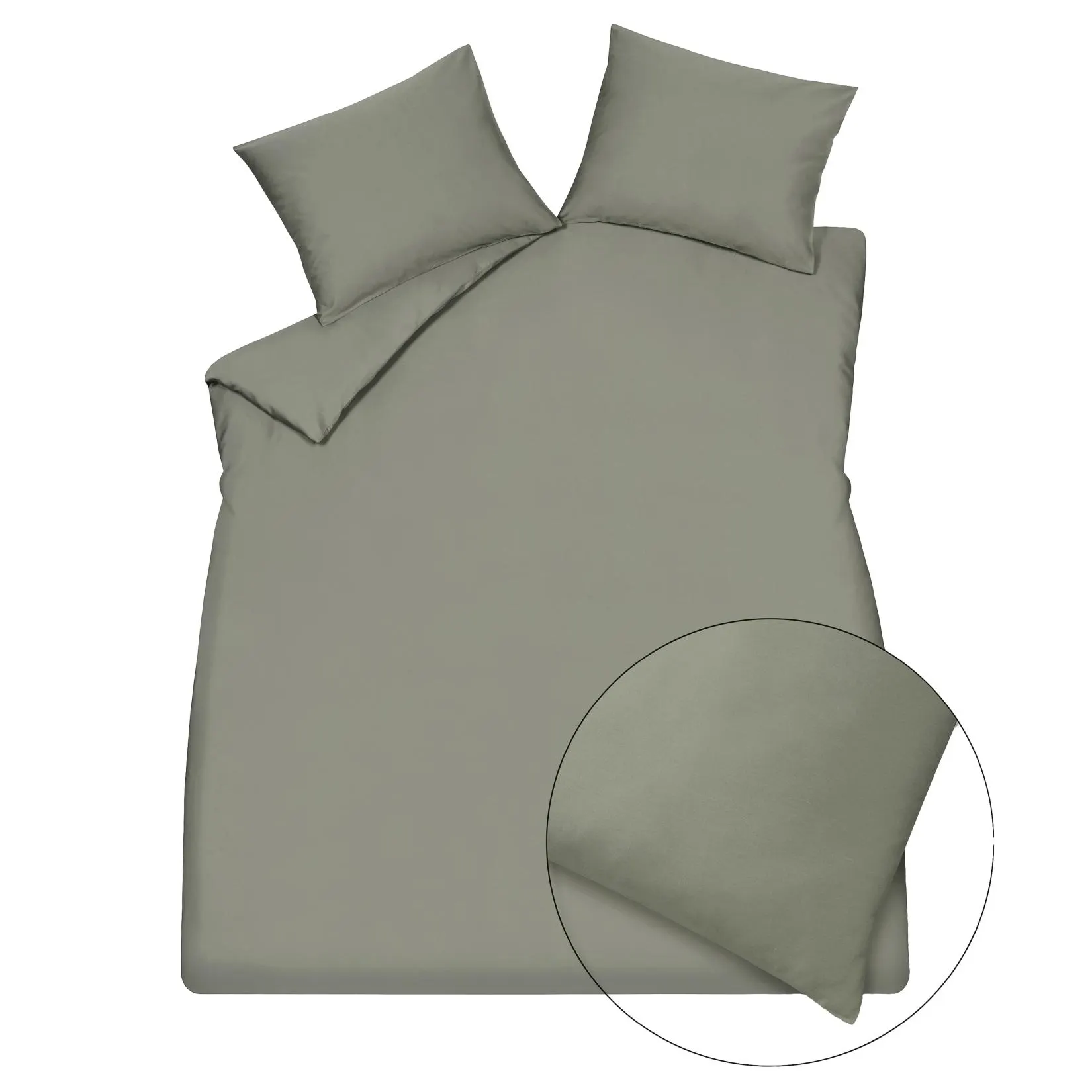 SATIN LUXE XL dekbedovertrekset | thyme