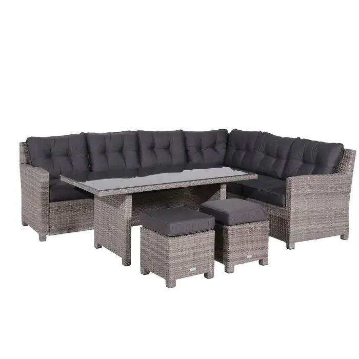 Jaru lounge dining set 5-delig rechts - extra luxe kussens
