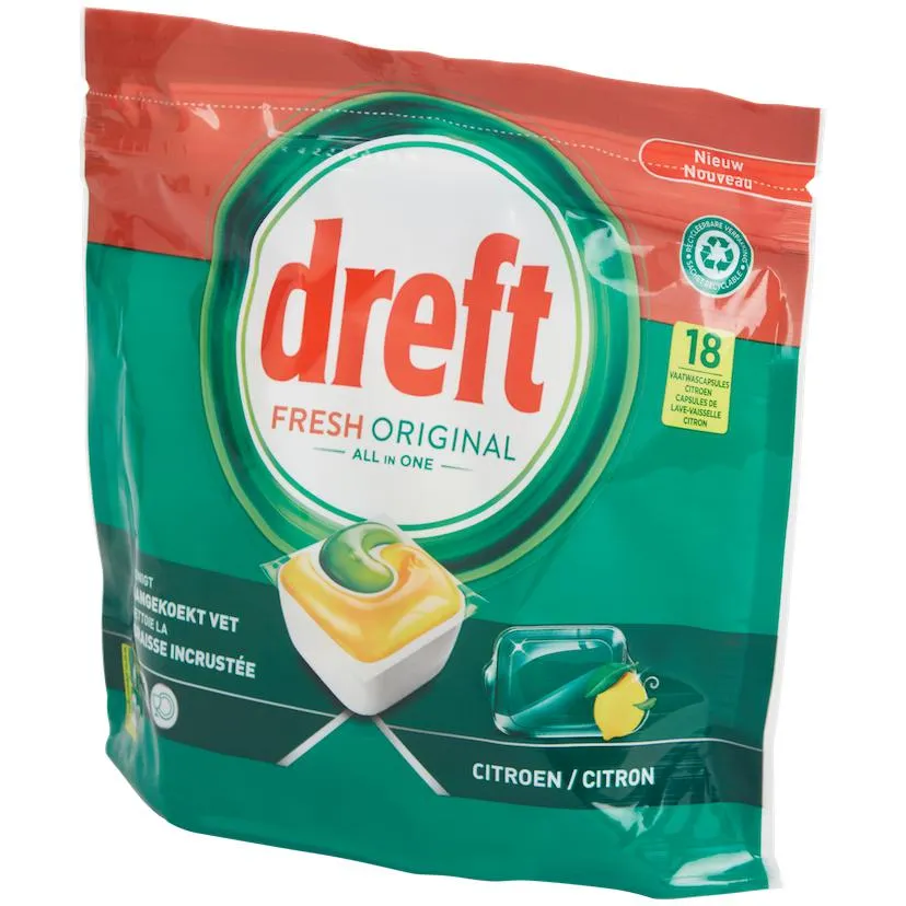 Dreft All-in-One vaatwascapsules Fresh Original