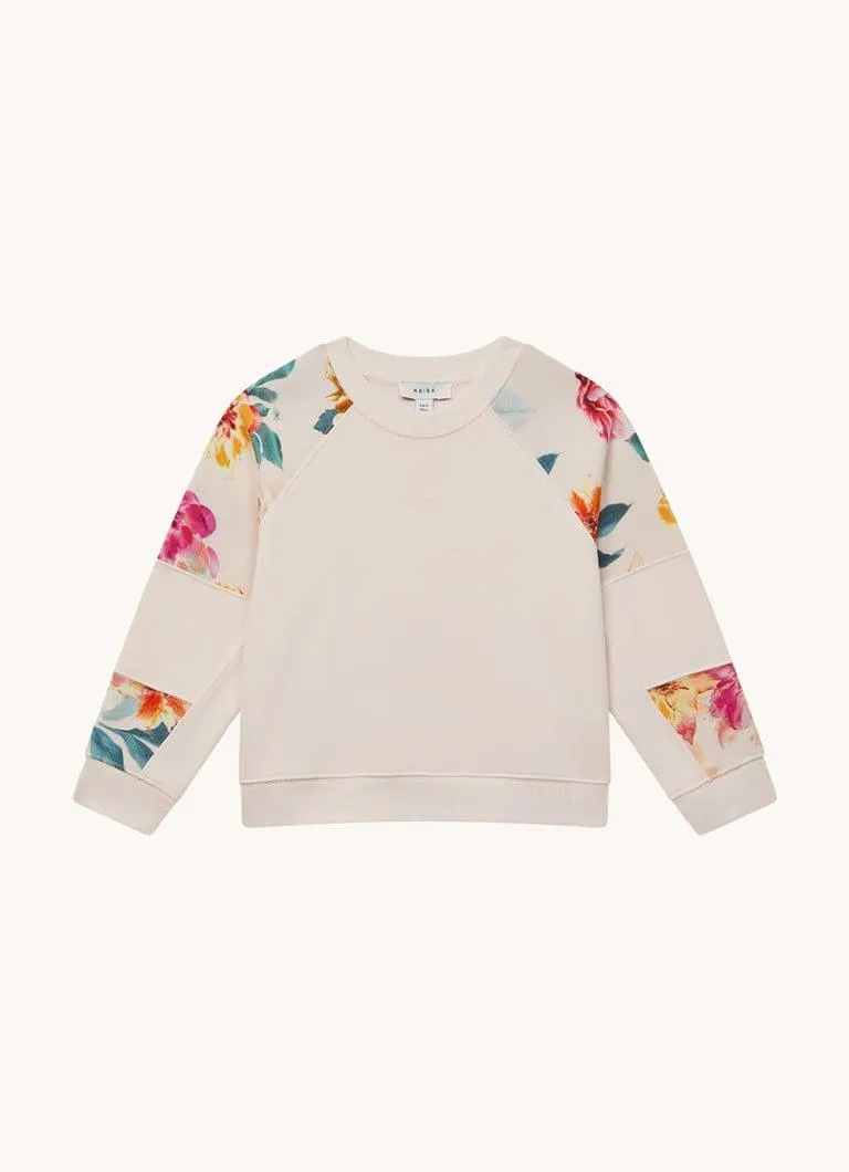 Brooke sweater van jersey met bloemenprint